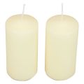 Floristik24 Velas pilares H100 Ø50cm velas creme 12 unidades