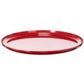 Floristik24 Bandeja decorativa vermelha com design minimalista de 27 cm.