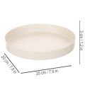 Bandeja decorativa redonda para acessórios domésticos, 20 cm | Floristik24.pt