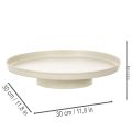 Bandeja decorativa de metal de 30 cm para decoração de plantas. | Floristik24.pt