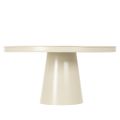 Prato decorativo redondo bege com base de 40 cm de altura. | Floristik24.pt