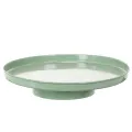 Floristik24 Prato decorativo redondo verde com suporte para arranjo de mesa, 30 cm