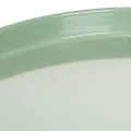 Prato decorativo redondo verde com suporte para arranjo de mesa, 30 cm | Floristik24.pt