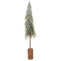 Floristik24 Árvore de Natal artificial com base, efeito fosco, para decoração de inverno, 90 cm