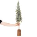 Árvore de Natal artificial com base, efeito fosco, para decoração de inverno, 90 cm | Floristik24.pt