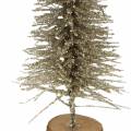Floristik24 Árvore de Natal decorativa com glitter champanhe 8 cm 24 unidades