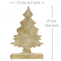 Floristik24 Madeira de árvore de Natal Déco, abeto de Natal lavado branco 27 × 17 × 5cm