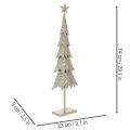 Árvore de Natal decorativa com estrela e suporte, enfeite festivo para mesa, 74 cm | Floristik24.pt