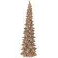 Floristik24 Árvore de Natal decorativa com revestimento floculado para decoração de inverno, 34 cm