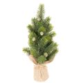 Floristik24 Árvore de Natal artificial em saco de juta, pequena decoração de mesa, mini árvore de Natal, 38 cm