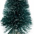 Floristik24 Mini abeto nevado, decoração de inverno, árvore de natal A9,5cm Ø5cm 2uds
