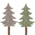 Floristik24 Árvore de Natal decorativa em haste para vasos e arranjos altos, 45 cm, 6 peças