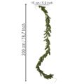 Guirlanda artificial de pinheiro verde para decoração festiva, 200 cm | Floristik24.pt