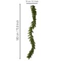 Guirlanda artificial de pinheiro, verde, para decoração festiva, 180 cm | Floristik24.pt