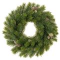 Floristik24 Guirlanda artificial de ramos de pinheiro com pinhas para porta ou mesa, 30 cm