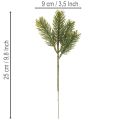 Ramo de pinheiro artificial verde para decoração de inverno, 25 cm, 24 peças | Floristik24.pt