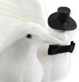 Floristik24 Casal de noiva pássaro branco 32cm