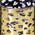 Porta-velas de vidro com estampa de leopardo para decoração de mesa, 12 cm | Floristik24.pt