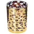 Porta-velas de vidro com