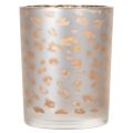 Porta-velas de vidro com