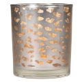 Porta-velas de vidro com