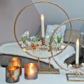 Floristik24 Vidro de vela, lanterna decorativa, decoração de mesa aparência antiga Ø9.5cm H10cm 4pcs