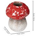 Cogumelo decorativo, amanita muscaria, suporte para vela tealight para decoração de mesa, 9 cm | Floristik24.pt