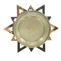 Floristik24 Suporte de luz de chá estrela de ouro 23,5 cm 4 peças