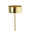 Floristik24 Suporte tealight para colar ouro 21cm 8pcs