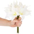 Flores artificiais de lírio-tigre branco para vasos e arranjos, ramo de 29 cm com 6 unidades. | Floristik24.pt