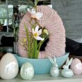 Floristik24 Decoração de mesa ovo pastel verde 15cm