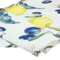 Floristik24 Caminho de mesa limão e azeitonas caminho de mesa verão têxtil 138×32cm