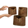 Conjunto de 3 vasos de metal
