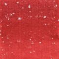 Floristik24 Fita de feltro vermelha com bolinhas, fita deco, fita adesiva, feltro de lã vermelho claro, branco 15cm 5m