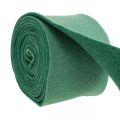 Floristik24 Fita de feltro, fita de pote, fita de lã bicolor verde 15cm 5m