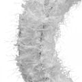 Coroa de porta guirlanda de natal guirlanda decorativa branca lã decoração advento Ø28cm