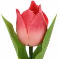 Floristik24 Mistura de tulipas com flores artificiais rosa damasco 16 cm 12 unidades