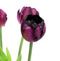 Floristik24 Buquê de tulipa 43 cm roxo