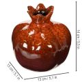 Decoração de romã em cerâmica, brilhante, 14 cm | Floristik24.pt