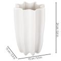Vaso canelado, vaso decorativo alto para flores secas, 24 cm | Floristik24.pt