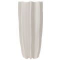 Vaso moderno com nervuras, vaso decorativo alto para flores secas, 38 cm | Floristik24.pt