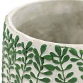 Floristik24 Pote de cerâmica com gavinhas de folha, floreira, floreira Ø18cm Alt.14,5cm