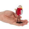 Conjunto de 4 peças com figuras decorativas de pássaros com cachecol, decoração de inverno, 11 cm. | Floristik24.pt