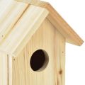 Floristik24 Casa de pássaros caixa de nidificação de madeira madeira de abeto azul 11,5×11,5×18cm