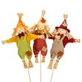 Floristik24 Figura decorativa de espantalho em um palito para artesanato e plantas, 60 cm