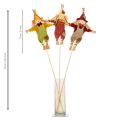 Figura decorativa de espantalho em um palito para artesanato e plantas, 60 cm | Floristik24.pt