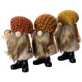 Floristik24 Conjunto de 3 estatuetas de gnomo com barba e chapéu pontudo, 10 cm.