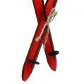 Floristik24 Decoração de Natal vermelho esqui 11,5 cm 16 unidades