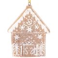 Enfeites de Natal, desenho de bolo de mel, rena, boneco de gengibre, floco de neve, 7 cm, 4 peças | Floristik24.pt
