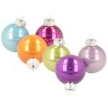 Floristik24 Conjunto de enfeites de Natal coloridos e brilhantes, 40 mm, 24 peças.